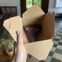 Chocolate ganache   at The Garden Café in Granada