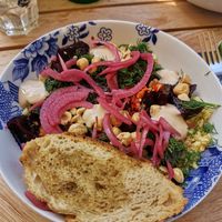 Bulgur Bowl with beetroot and tahini sauce at ECHT in Bergen