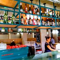 Bar at Happy Face Pizza in North London