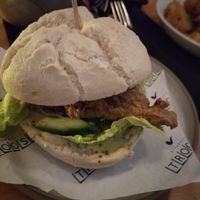 Mushroom burger at Brouwerij Troost - De Pijp in Amsterdam