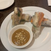 Vegan summer rolls (delicious sauce and they even had avo in them)  at Sen Viet in London