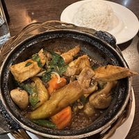 Caramelised tofu  at Sen Viet in London