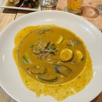 Yellow thai banana curry  at Champor-Champor in South East London