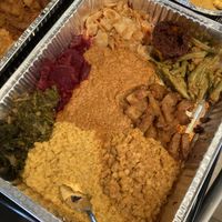 Veggie trays for 2 along with family combo for 5.   at Teff N' Greens in Calgary