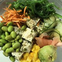 Poke bowl with tofu  at LemonShark Poke in New Orleans