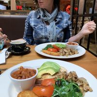 Vegan breakfast. Really tasty! at Groove Train in Greensborough