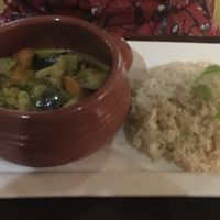 vegan curry and rice at Il-Mithna in Mellieha