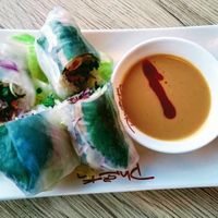 Goi Cuon Rau - Veggie summer rolls with peanut sauce at Phota Vietnamese Street Food in North West London