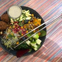 One of the two holy bowls at Yummy Bowl in Brussels