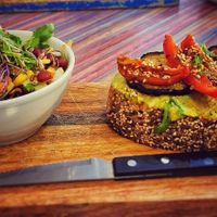 Avocado toast at Yummy Bowl in Brussels