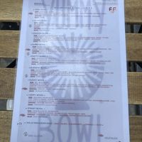 Menu  at Yummy Bowl in Brussels