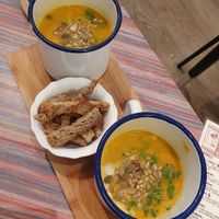 Soup of the day  at Yummy Bowl in Brussels