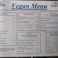 Suzie's Cup of Joy - Vegan Menu 1 at Suzie's Cup of Joy in Cleethorpes