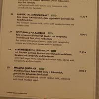 Vegan menu p.2 at Sigiriya in Berlin