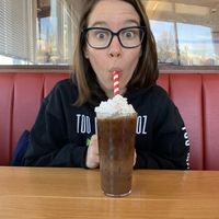 Coconut cream Iced coffee goodness   at Silver Diner in Elkridge