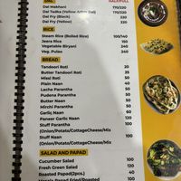 Menu   at Tadka4986 in New Delhi