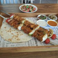 Great like "chicken" at Hummus Bar in Haifa