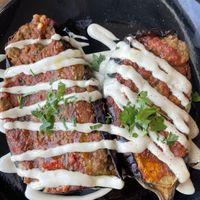 Moussaka at Hummus Bar in Haifa