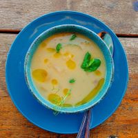 Winter soup at Hummus Bar in Haifa