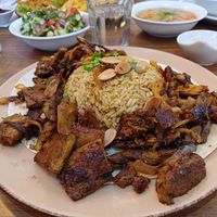 Mansaf. Just delicious. Huge dish. at Hummus Bar in Haifa