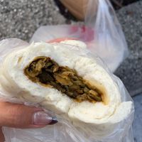 Pickle bun  at Liu Jin Vegetarian Buns in Taipei