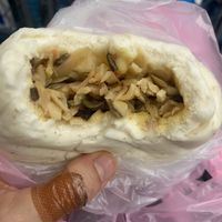 Mushroom and bamboo shootts  at Liu Jin Vegetarian Buns in Taipei