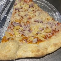 Vegan cheese, pineapple, onion, garlic  at Lazy Moon Pizza - Colonial Dr in Orlando