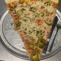 Vegan cheese, jalapeño, Carmalized onions   at Lazy Moon Pizza - Colonial Dr in Orlando