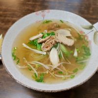 Vegan Vietnamese Pho With Soup. Just yummy! at Tiān Yuán XiǎoChī in New Taipei City
