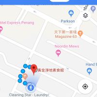 More accurate location of the restaurant at Tanny Vegetarian House in Penang