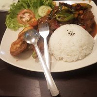 Indonesian rice at Tanny Vegetarian House in Penang