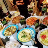 Salad selection at Levant Kitchen in London
