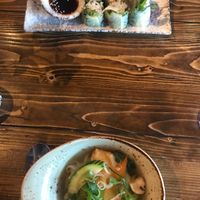 Pho and summer rolls at Gate 57 in Berlin