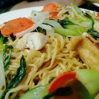 A piece of Chicken in my Tofu Stir Fry.  at lus in Hanoi