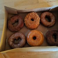 Apple spice, Apple glazed, Pumpkin crumb, Pumpkin spice, Pumpkin glazed at Holey Schmidt Donuts in Reno