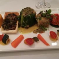 Part of 5 course tasting menu at The White Peacock in Leicester