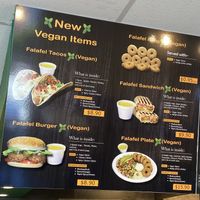 New vegan items!!!!!!!  at Casa de Falafel in Glendale