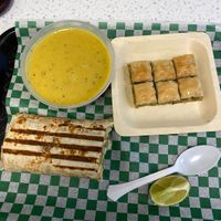 Yummy vegan meal - NEW vegan baklava  at Casa de Falafel in Glendale