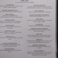 Menu as of March 1st, 2020 at La Placita in Miami