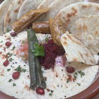 Hummus bowl  at Cafe Kumbuk in Colombo