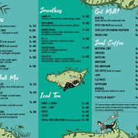 Menu at Cafe Kumbuk in Colombo