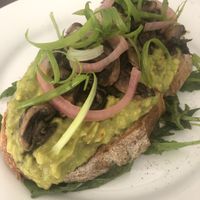 Avocado and Mushroom Toast at Cafe Kumbuk in Colombo