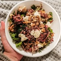 Beet salad - with feta, broccolini, walnuts, quinoa at Sister of Soul in Richmond