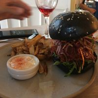 Jackfruit burger  at Sister of Soul in Richmond