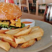 Tofu burger  at Sister of Soul in Richmond