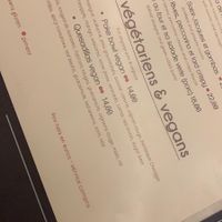 Vegan options as of January 2019 at La Rotonde in Morzine
