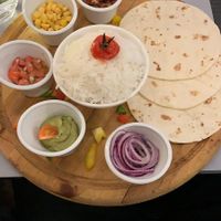 Vegan quesadillas at La Rotonde in Morzine