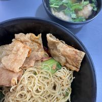 Wanton noodles  at V4Vegetarian 無極齋 in West Singapore