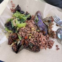 $3.80 meal  at Happy Vegetarian 开心素食 - Blk 106 Hougang in Northeast Singapore