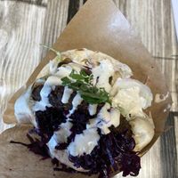 Falafel Pita with hummus and tahin  at Pita Paris in Paris